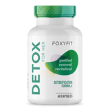 Foxyfit Detox for Her supplement bottle on a white background