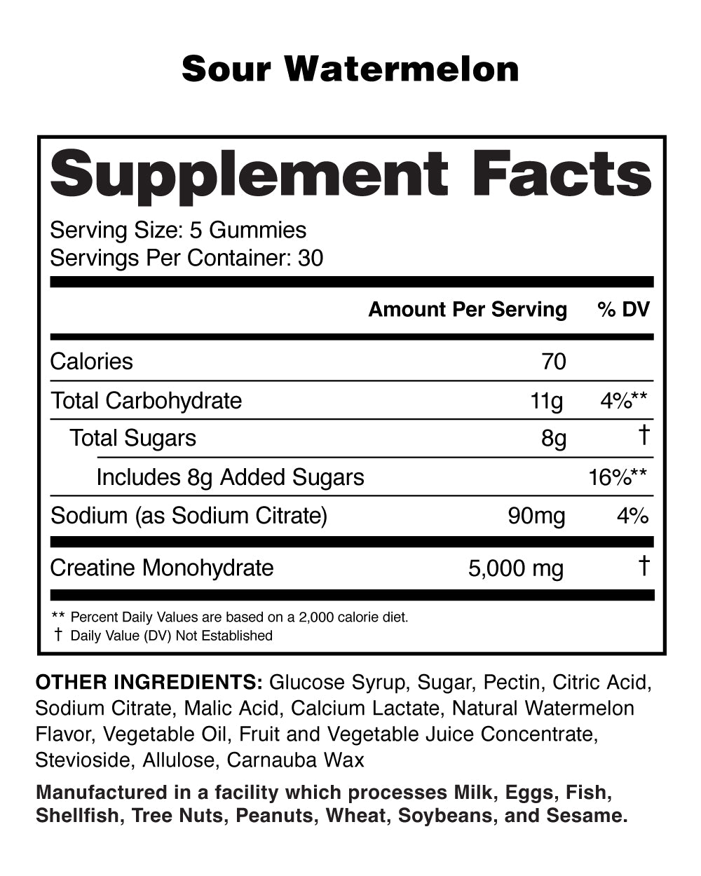 Creatine Monohydrate Gummies
