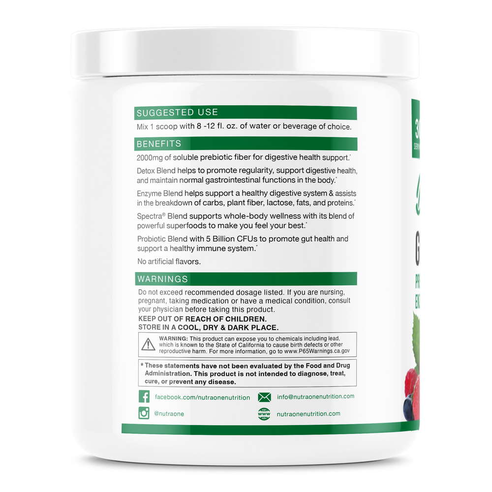 DetoxOne Daily Gut Health Powder