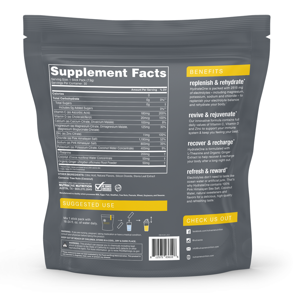 HydrateOne Stick Packs