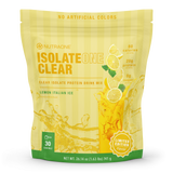 NutraOne IsolateOne Clear Lemon Italian Ice front
