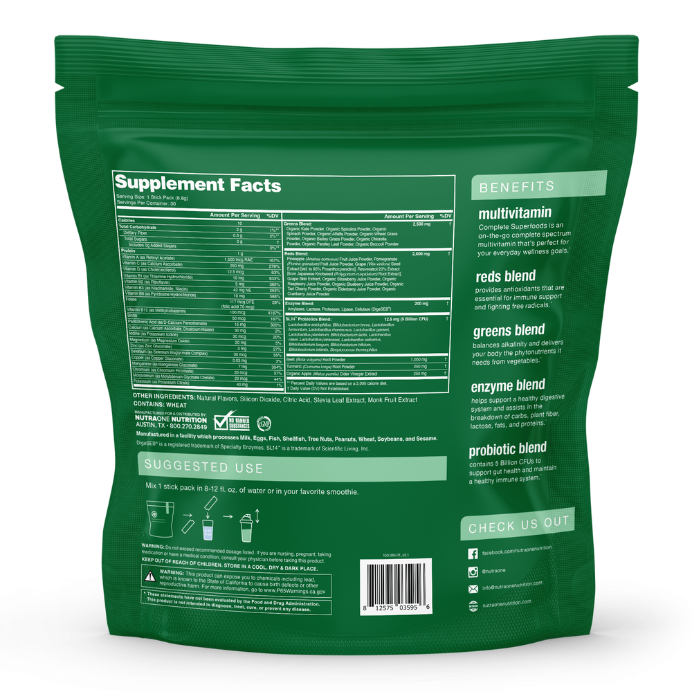 Complete Superfoods Stick Packs