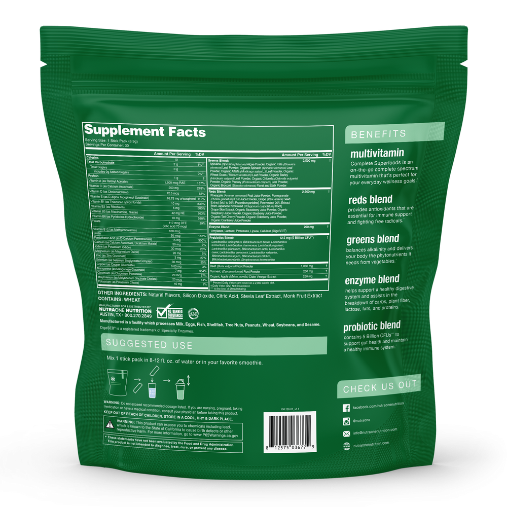 Complete Superfoods Stick Packs